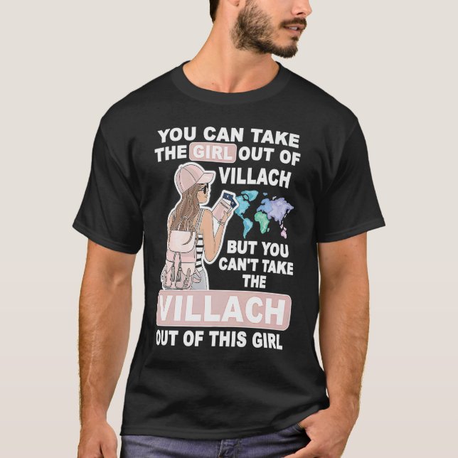 Camiseta Cool Girl from Villach City  Proud Villach Girl (Anverso)