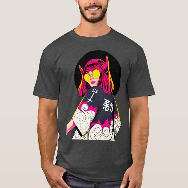 Camiseta Cool Girl Vaporwave Modern Style  (Anverso)