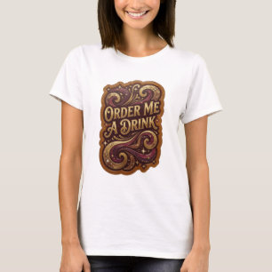 Camiseta Cool Gold PÍDEME UNA COPA Arte Portátil
