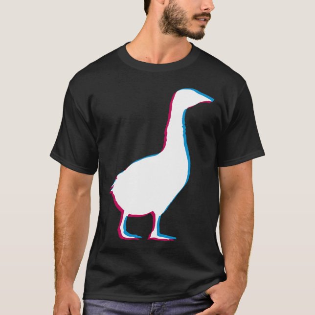 Camiseta Cool Goose Duck Silhouette Stylish Geese Bird Anim (Anverso)