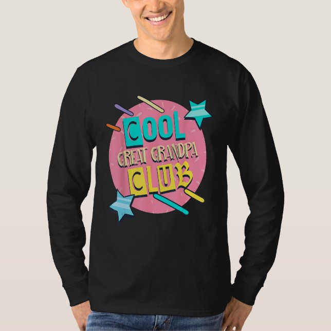 Camiseta Cool Great Grandpa Club  Great Grandpa Humor (Anverso)