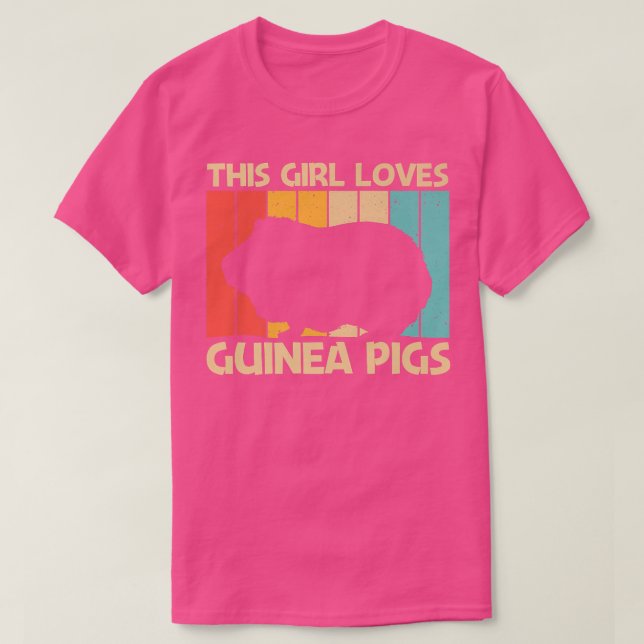 Camiseta Cool Guinea Pig Design For Girls Kids Cavy Pet Rod (Diseño del anverso)