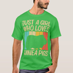 Camiseta Cool Guinea Pig Design For Girls Kids Cavy Pet Rod