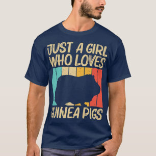Camiseta Cool Guinea Pig Design For Girls Kids Cavy Pet Rod