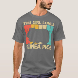Camiseta Cool Guinea Pig Design For Girls Kids Cavy Pet Rod