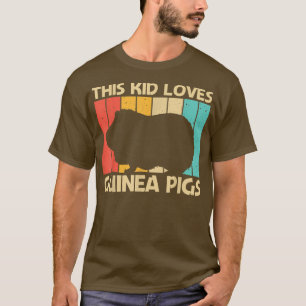 Camiseta Cool Guinea Pig Design For Kids Boys Cavy Pet Rode