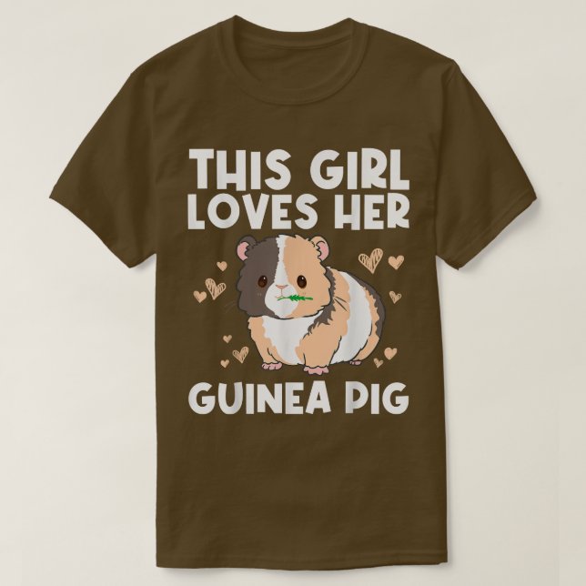 Camiseta Cool Guinea Pig For Girls Kids Wheek Fluffy Cavy P (Diseño del anverso)