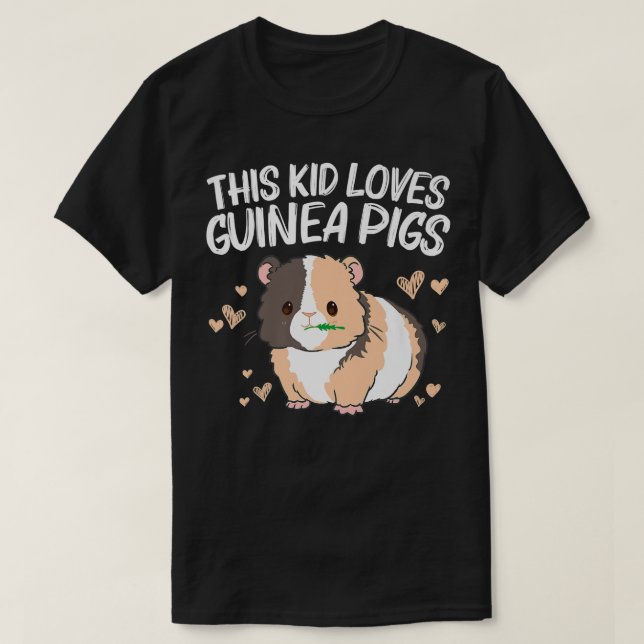 Camiseta Cool Guinea Pig For Kids Girls Wheek Fluffy Cavy P (Diseño del anverso)