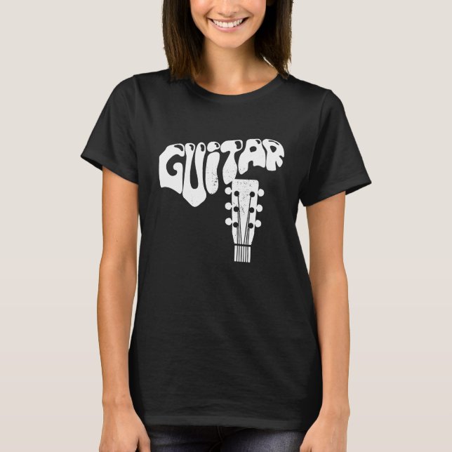 Camiseta Cool Guitar Musical Instruments Acoustic Guitarist (Anverso)