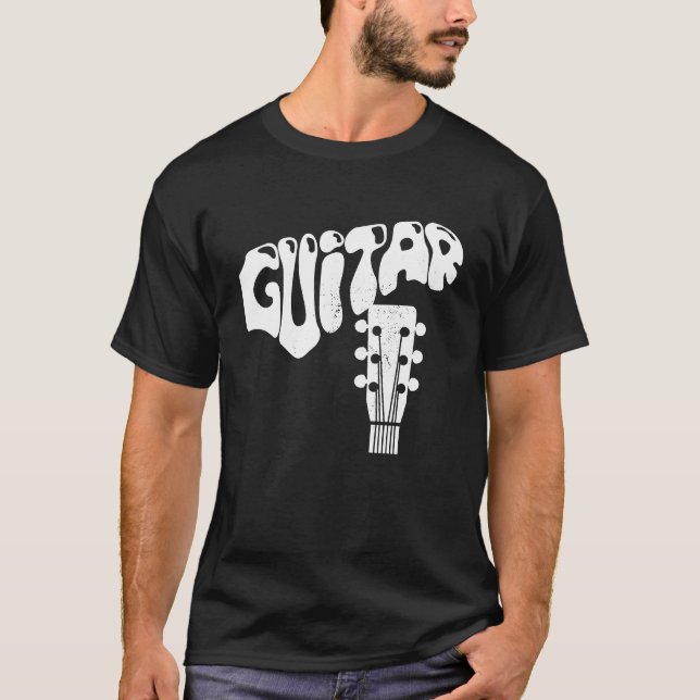 Camiseta Cool Guitar Musical Instruments Acoustic Guitarist (Anverso)