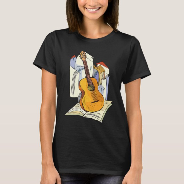 Camiseta Cool Guitar Musical Instruments Guitarist Music (Anverso)
