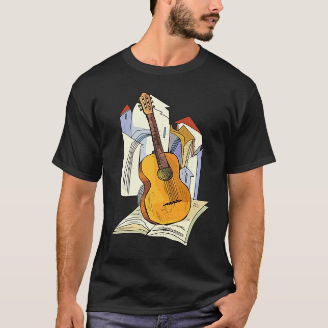 Camiseta Cool Guitar Musical Instruments Guitarist Music (Anverso)