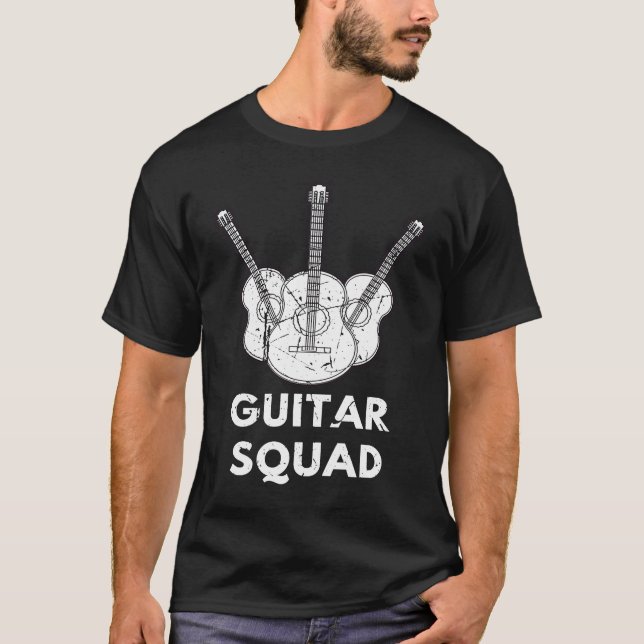 Camiseta Cool Guitar Squad Guitarist Music Guitars Player (Anverso)