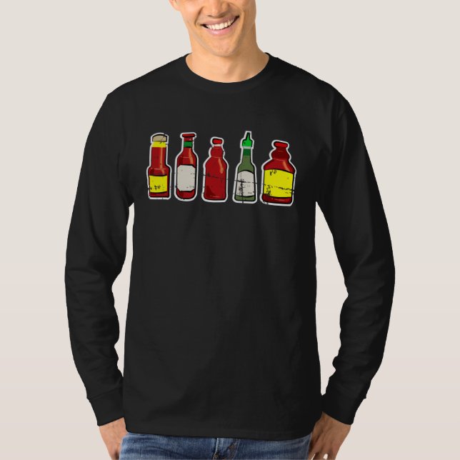 Camiseta Cool Habanero Hot Sauce For Spicy Mexican Food (Anverso)