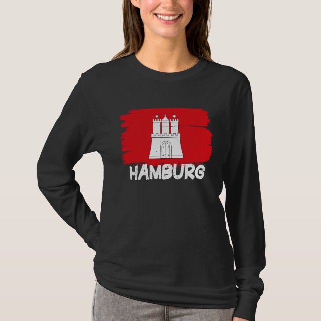 Camiseta Cool Hamburg Flag (Anverso)
