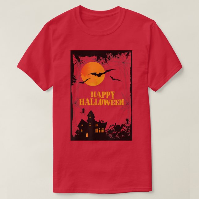 Camiseta Cool Horror Gothic House Halloween Party Costume M (Diseño del anverso)