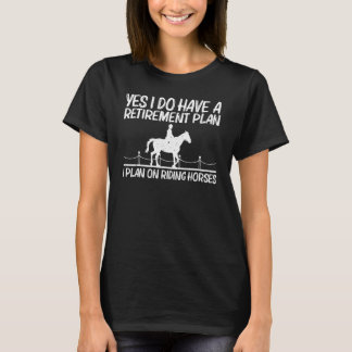 Camiseta Cool Horse Riding For Men Women Equestrian Horseba
