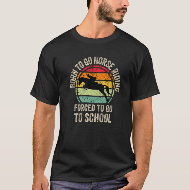 Camiseta Cool Horse riding Graphic for Son Equestrianism Pr (Anverso)