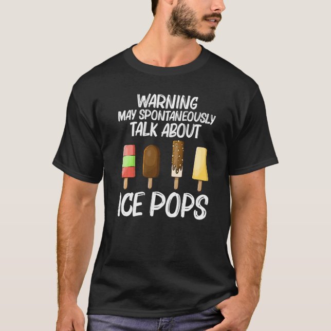 Camiseta Cool Ice Pop For Men Women Ice Cream Stick Frozen  (Anverso)
