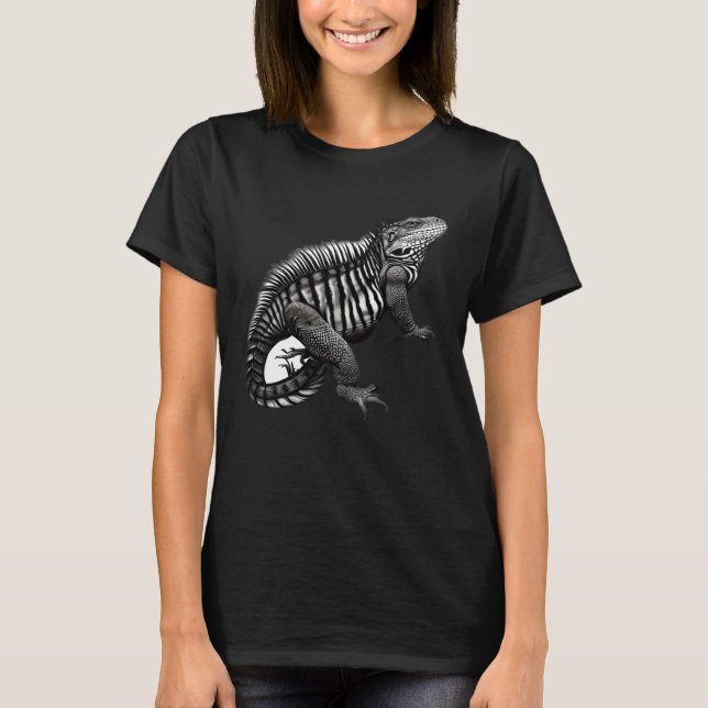 Camiseta Cool Iguana For Reptile Lovers And Millennials (Anverso)