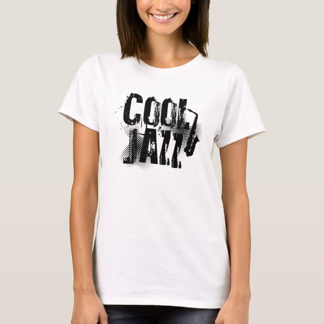 Camiseta cool jazz music logo (Anverso)