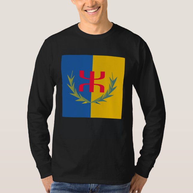 Camiseta Cool Kabyle Amazigh Berber Algeria Kabylie Flag (Anverso)