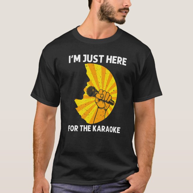 Camiseta Cool Karaoke For Men Women Singer Karaoke Machine (Anverso)