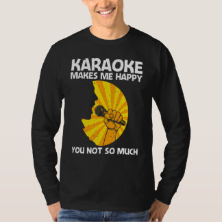 Camiseta Cool Karaoke For Men Women Singer Karaoke Machine 