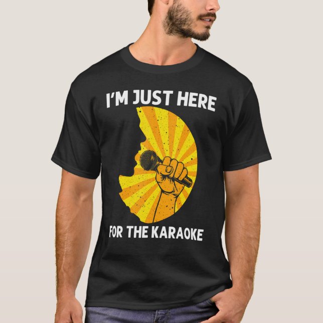 Camiseta Cool Karaoke For Men Women Singer Karaoke Machine  (Anverso)