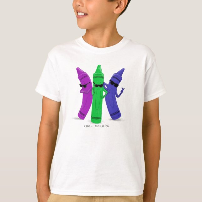 Camiseta Cool Kids Crayon Shirt (Anverso)