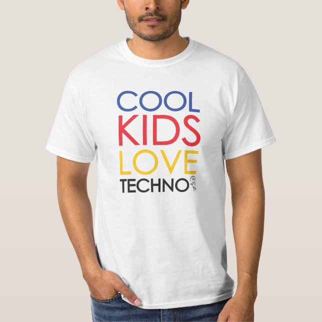 Camiseta Cool Kids Love Techno Shirt (Anverso)