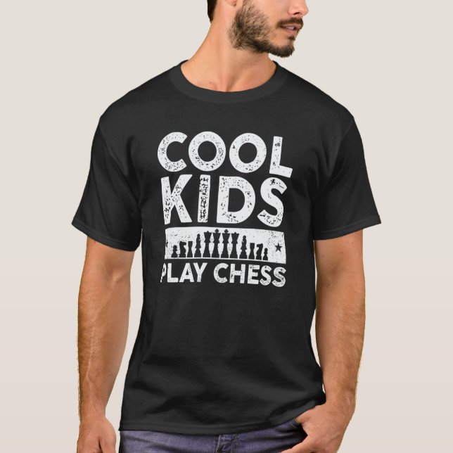 Camiseta Cool Kids Play Chess Player For Chess  Boys  3 (Anverso)
