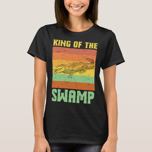 Camiseta Cool King Of The Swamps Crocodile Swamp (Anverso)