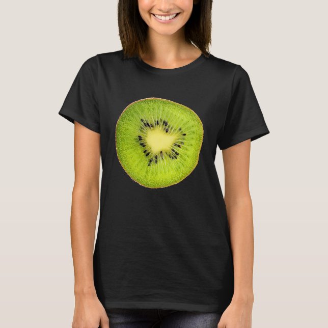 Camiseta Cool Kiwi Slice Outfit Illustration  Graphic Desig (Anverso)