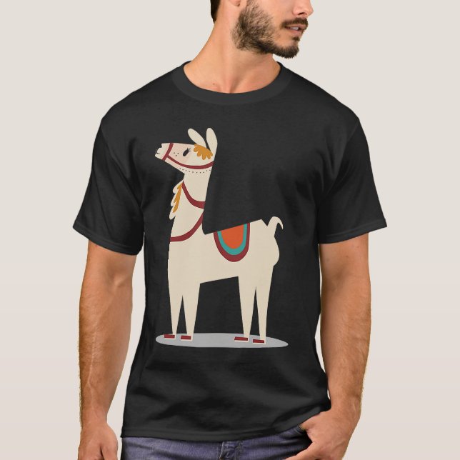 Camiseta cool lama lama alpaca (Anverso)