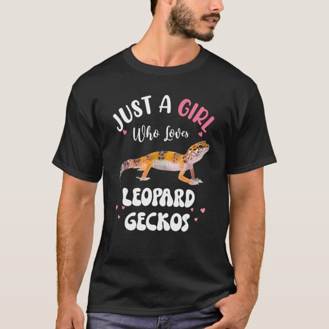 Camiseta Cool Leopard Gecko For Girls Women Pet Lizard Rept (Anverso)
