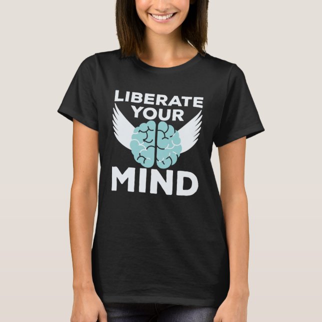 Camiseta Cool Liberate Your Mind Freedom Mindset Soldiers (Anverso)
