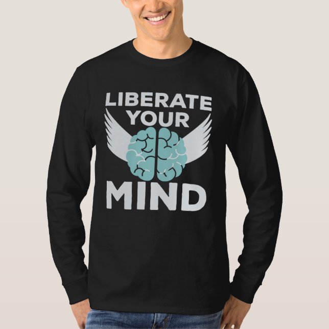 Camiseta Cool Liberate Your Mind Freedom Mindset Soldiers (Anverso)