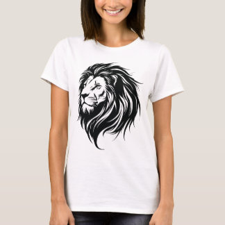 Camiseta Cool Lion Drawing T-Shirt – Artistic & Bold Graphi