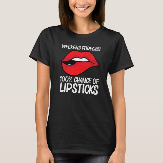 Camiseta Cool Lipstick For Men Women Cosmetic Makeup (Anverso)