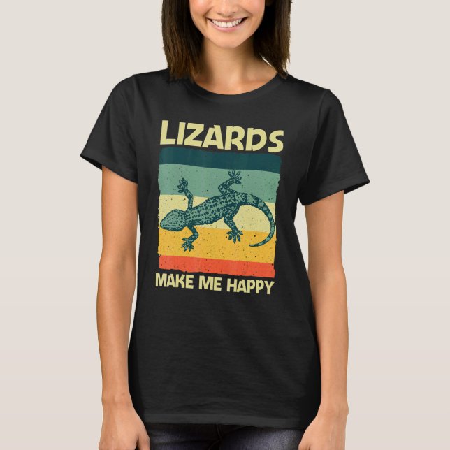 Camiseta Cool Lizard For Men Women Reptile Animal Lizard   (Anverso)