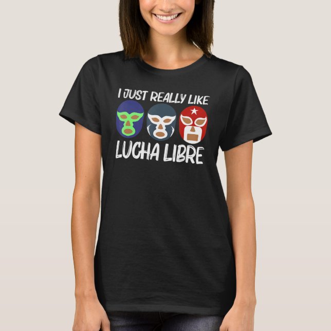 Camiseta Cool Lucha Libre For Men Women Luchador Mexican Wr (Anverso)