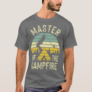 Camiseta Cool Master Campfire Funny Camping Gift For Kids M
