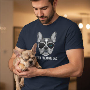 Camiseta Cool Merle Frenchie Papá Bulldog Francés 