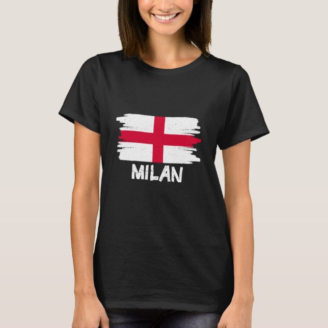 Camiseta Cool Milan Flag (Anverso)