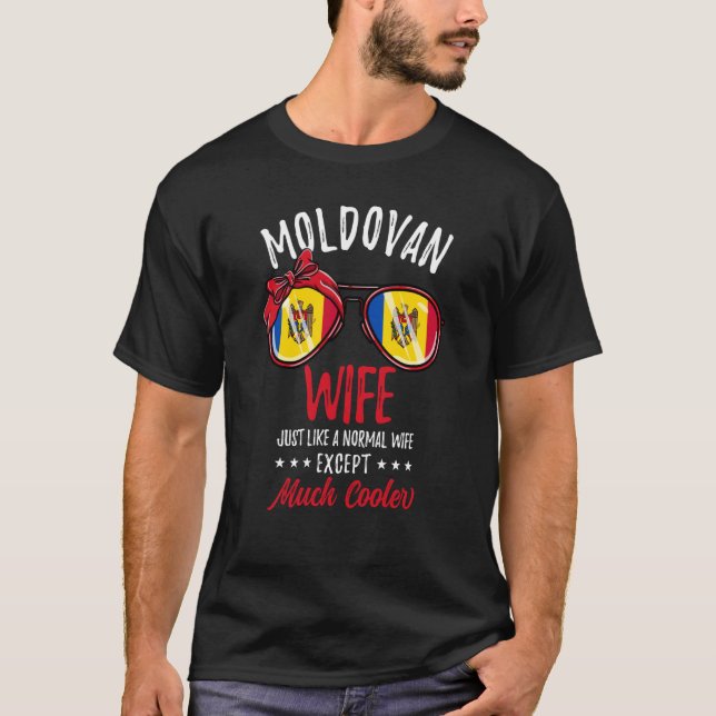 Camiseta Cool Moldovan Wife Sunglasses Moldovan Family (Anverso)
