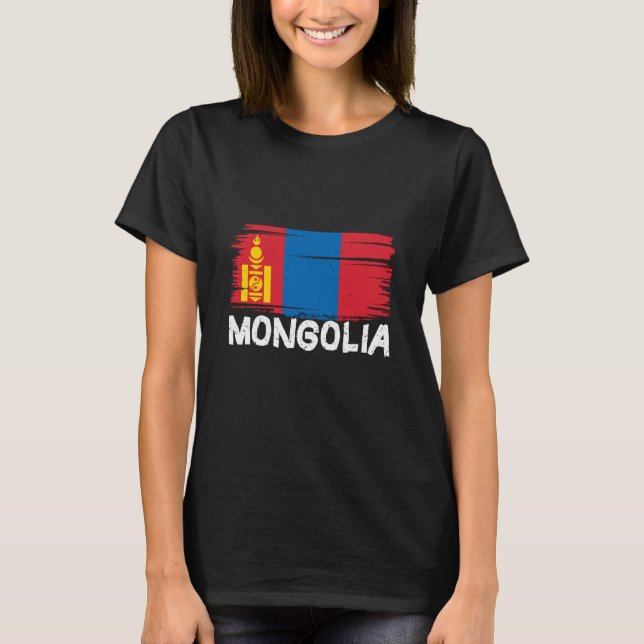 Camiseta Cool Mongolia Flag (Anverso)
