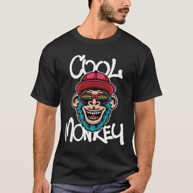 Camiseta Cool Monkey streetwear (Anverso)