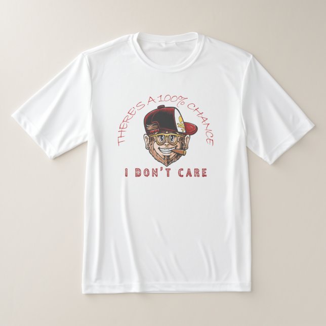 Camiseta Cool Monkey With Hat & Cigar – “100% Chance I Don’ (Distribución)