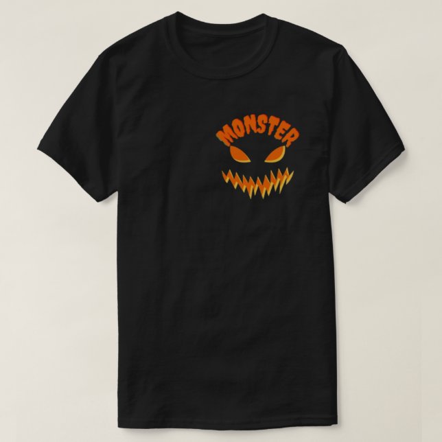 Camiseta Cool Monster Crew T-Shirt Design (Diseño del anverso)
